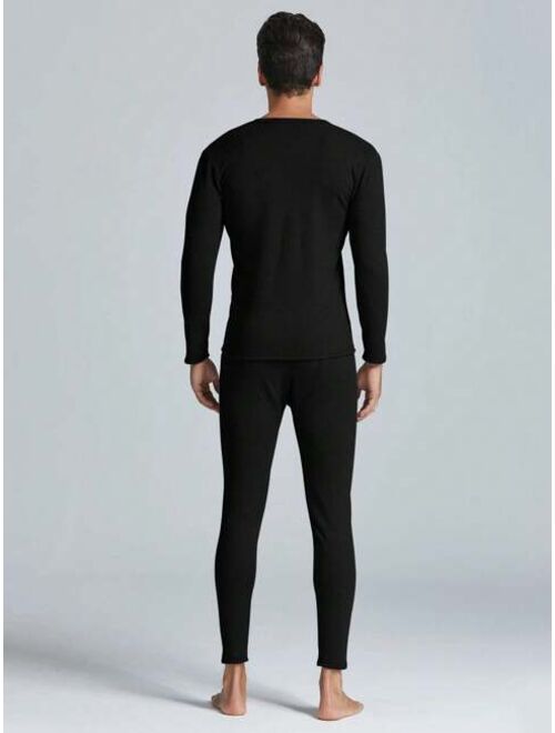 Men s Thermal Underwear Set Autumn winter Warm Clothes For Men Trendy And Cool Casual Wear Winter Outerwear Innerwear For Men Perfect For Autumn Outfit