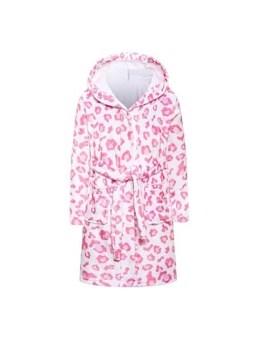 Umeyda Girls Robe,Cute & Fleece Hooded Robe With Belt for Girls, 12 Months - 18 Years