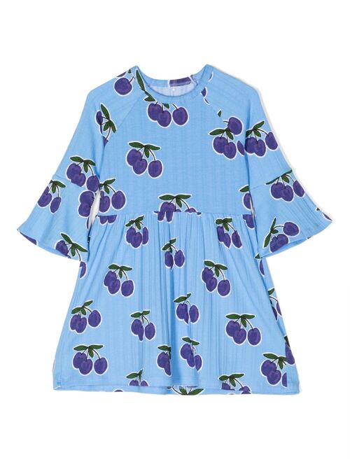 Mini Rodini fruit-print pleated dress