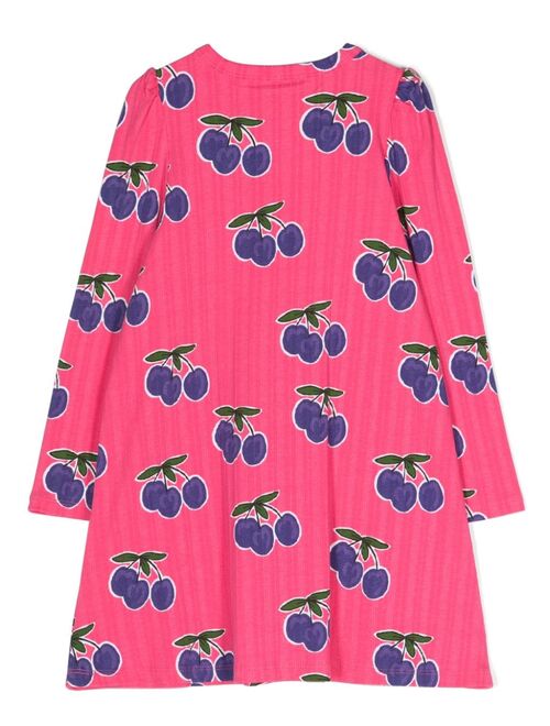 Mini Rodini fruit-print organic-cotton dress