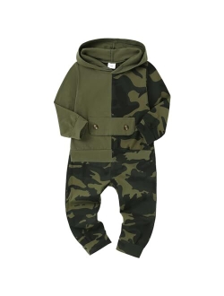 nilikastta Toddler Boy Clothes,Long Sleeve Hoodies Top With Elastic Waistband Pants Fall Winter Boy Outfit Infant 1-6T