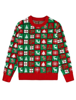 Funnycokid Ugly Christmas Sweater Kids Boys Girls Xmas Party Pullover Sweatshirt 3-10 Years