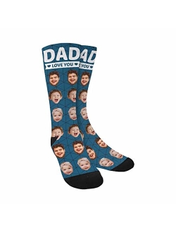 InterestPrint Custom Your Face Beloved Face Socks For Men Women