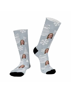 Interestprint Custom Faces Print Socks Personalized Funny Photo Socks Birthday Gifts