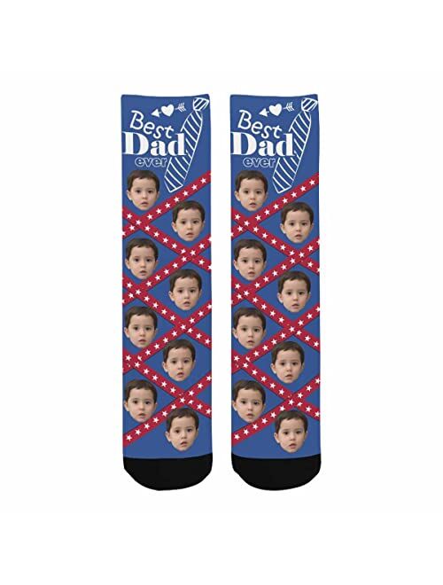 Interestprint Custom Faces Print Socks Personalized Funny Photo Socks Birthday Gifts