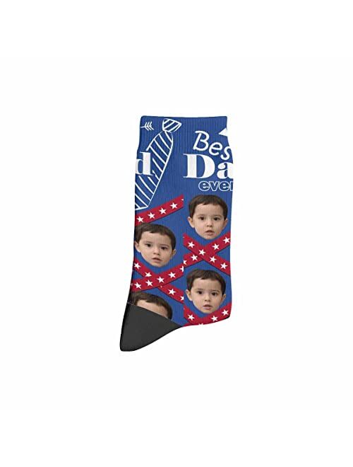 Interestprint Custom Faces Print Socks Personalized Funny Photo Socks Birthday Gifts