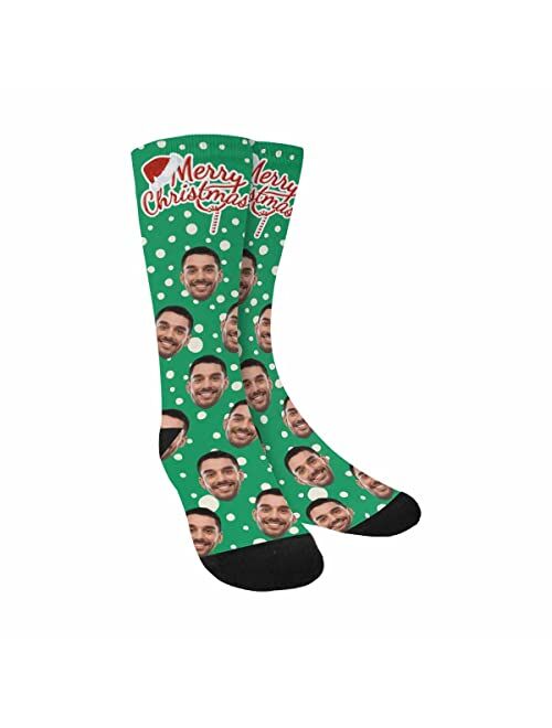 Interestprint Custom Faces Print Socks Personalized Funny Photo Socks Birthday Gifts