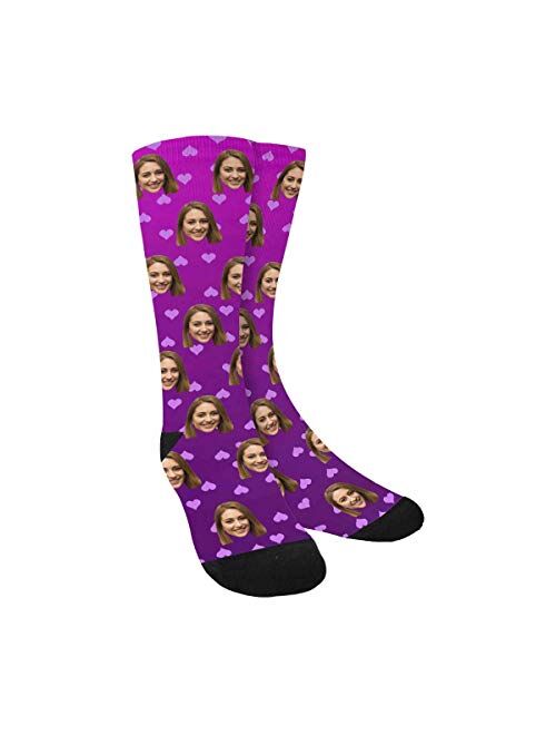 Interestprint Custom Faces Print Socks Personalized Funny Photo Socks Birthday Gifts