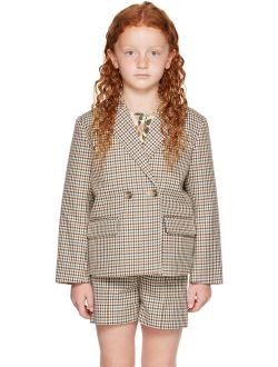 Kids Beige Tiya Blazer