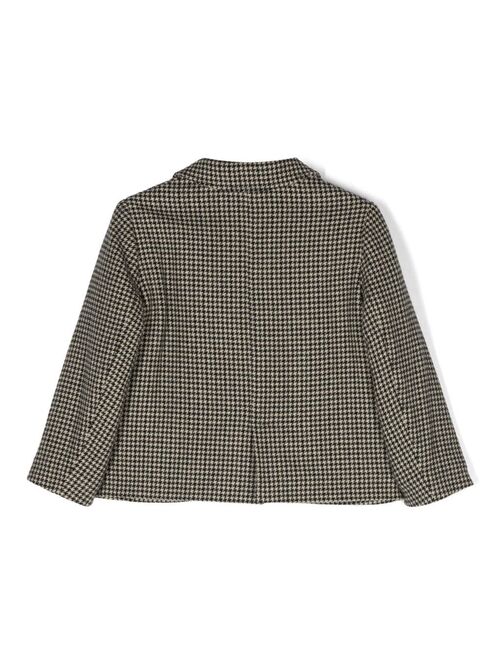 Bonpoint houndstooth-pattern double-breasted blazer