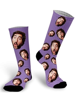 Soxystudio Custom Photo Socks with Picture | Personalize Your Face on Socks | Print Picture Sock | Sublimated Photo Sock for Men