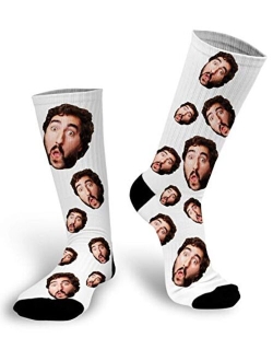 Soxystudio Custom Photo Socks with Picture | Personalize Your Face on Socks | Print Picture Sock | Sublimated Photo Sock for Men