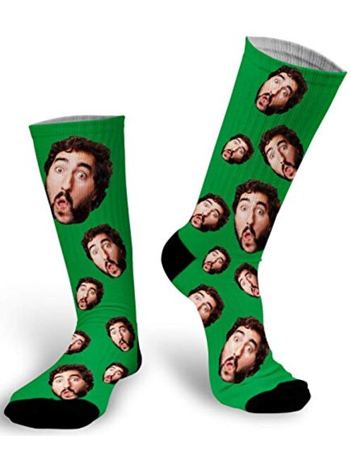 Soxystudio Custom Photo Socks with Picture | Personalize Your Face on Socks | Print Picture Sock | Sublimated Photo Sock for Men