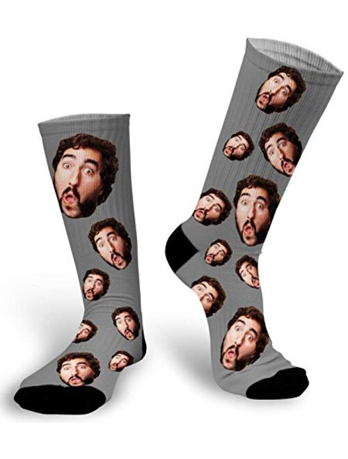 Soxystudio Custom Photo Socks with Picture | Personalize Your Face on Socks | Print Picture Sock | Sublimated Photo Sock for Men