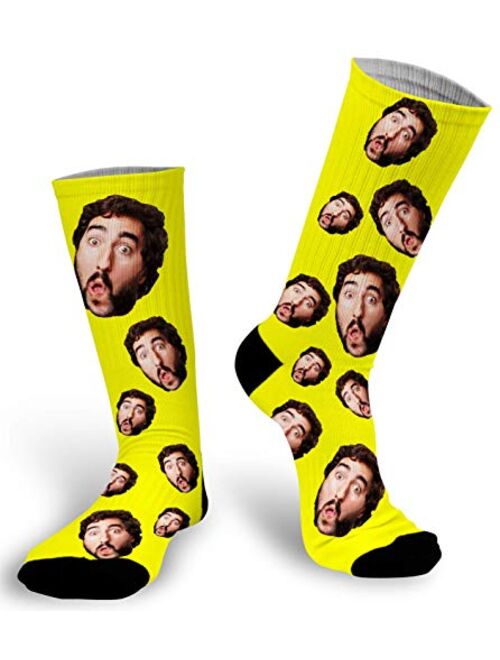 Soxystudio Custom Photo Socks with Picture | Personalize Your Face on Socks | Print Picture Sock | Sublimated Photo Sock for Men