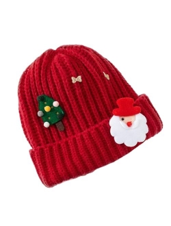 Jusavie Santa Hat Fur Hat Cute Hats Christmas Hat Newsboy Hats Women Winter Hats Beanie Funny Hats Bucket Hat Y2k Hat 2023