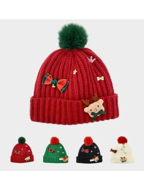 Jusavie Santa Hat Fur Hat Cute Hats Christmas Hat Newsboy Hats Women Winter Hats Beanie Funny Hats Bucket Hat Y2k Hat 2023