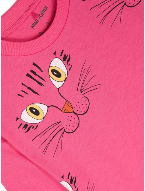 Mini Rodini graphic-print organic-cotton T-shirt