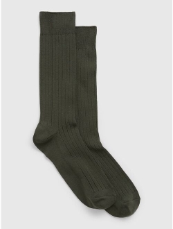 Cotton Solid Dress Socks