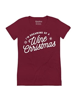 Women's Funny Christmas T Shirts - Cute Christmas Tops for Ladies