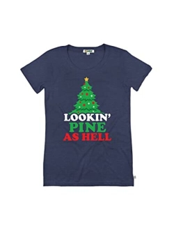 Women's Funny Christmas T Shirts - Cute Christmas Tops for Ladies