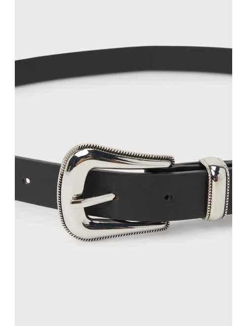 Lulus Best of the West Black Western Belt