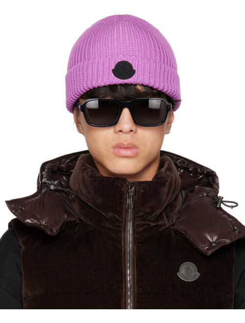 MONCLER Pink Rib Beanie