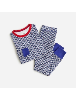 Kids' long-sleeve pajama set in prints