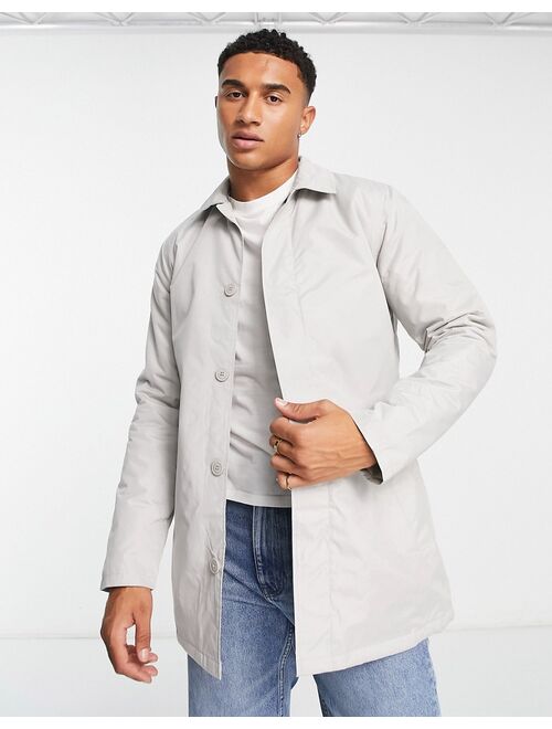 French Connection lined classic trench jacket in stone