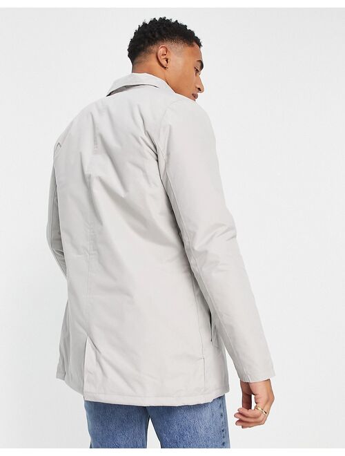 French Connection lined classic trench jacket in stone