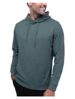 INTO THE AM Premium Hoodies For Men S - 4XL Lightweight Casual Fitted Plain Pullover Sweatshirt