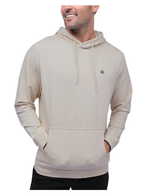 INTO THE AM Premium Hoodies For Men S - 4XL Lightweight Casual Fitted Plain Pullover Sweatshirt