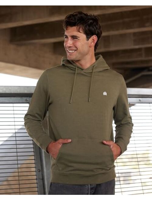 INTO THE AM Premium Hoodies For Men S - 4XL Lightweight Casual Fitted Plain Pullover Sweatshirt