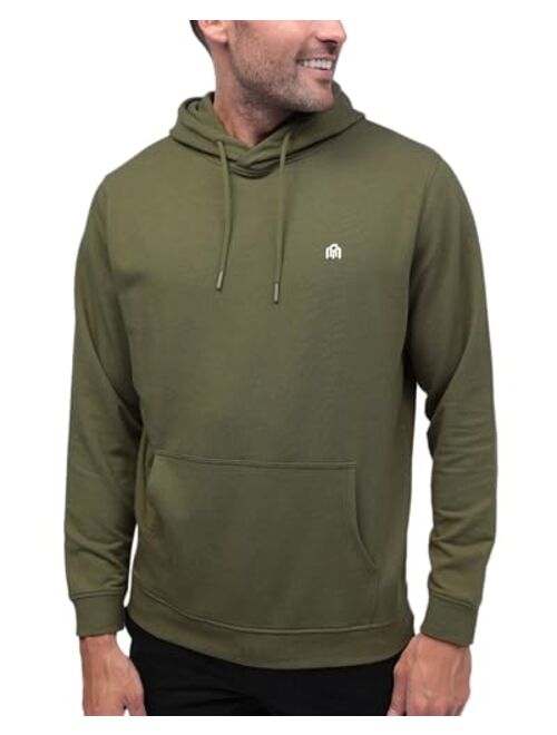 INTO THE AM Premium Hoodies For Men S - 4XL Lightweight Casual Fitted Plain Pullover Sweatshirt