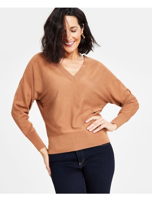 I.N.C. International Concepts Women's V-Neck Sweater, Created for Macy's