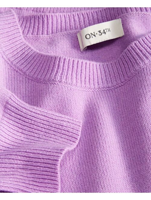 On 34th Women's Crewneck Sweater, Created for Macy's