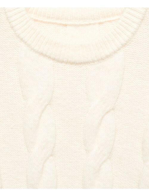 MANGO Women's Fitted Cable Knit Jumper