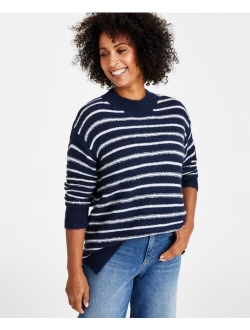 Style & Co Women's Textured Crewneck Tunic Sweater, Created for Macy's