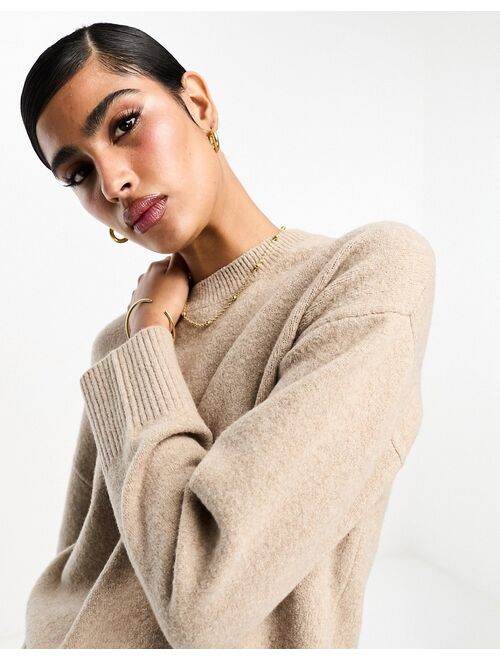 & Other Stories crew neck sweater in grayish brown