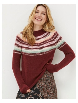 FatFace Women's Bea Yoke Fairisle Sweater