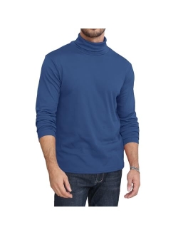 Lexiart Men's Casual Long Sleeve Turtleneck T-Shirts Basic Thermal Stretchy Pullover Undershirt