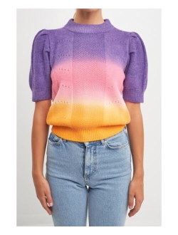 Women's Ombre Sweater Top