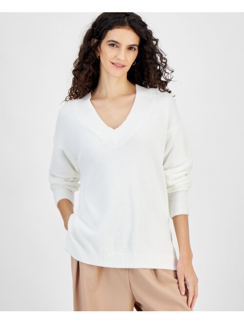 And Now This Women's Raglan-Sleeve V-Neck Sweater, Created for Macy's