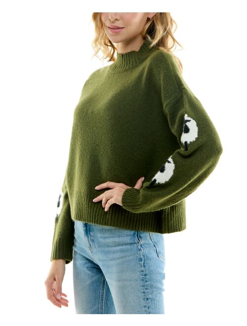 Ultra Flirt Juniors' Sheep Mock-Turtleneck Sweater