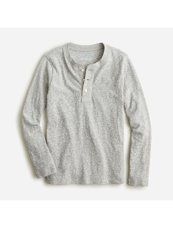 Boys' long-sleeve henley in stripe