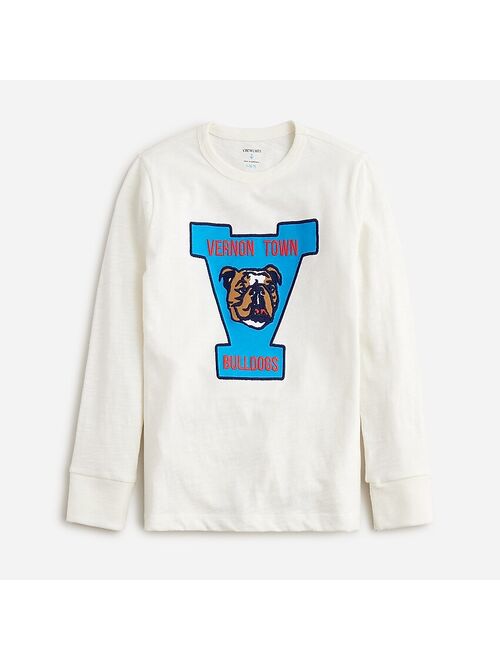 J.Crew Boys' long-sleeve varsity dog graphic T-shirt