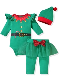 Aalizzwell Infant Baby Girls Christmas Outfits