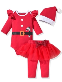 Aalizzwell Infant Baby Girls Christmas Outfits