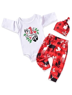 Aalizzwell Newborn Infant Baby Boys Christmas Outfit