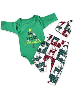 Aalizzwell Newborn Infant Baby Boys Christmas Outfit